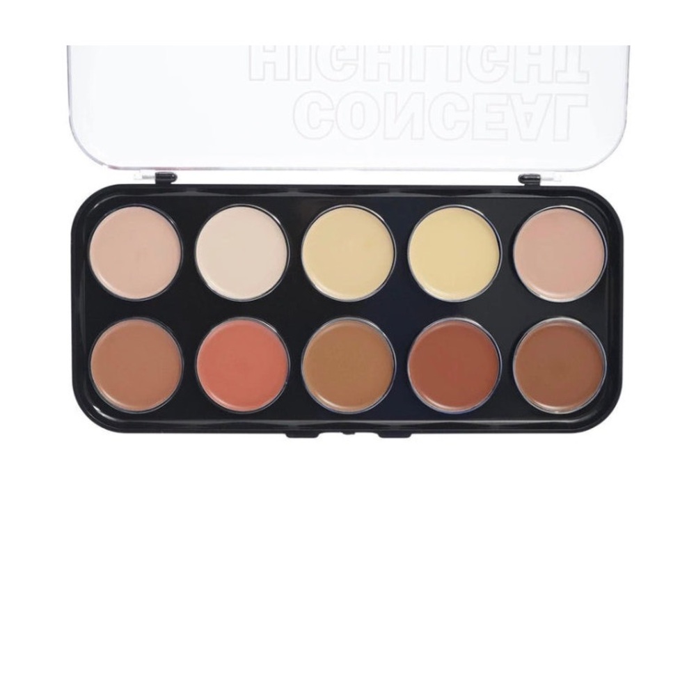 KLEANCOLOR Conceal, Highlight, Contour Kit, cream formula